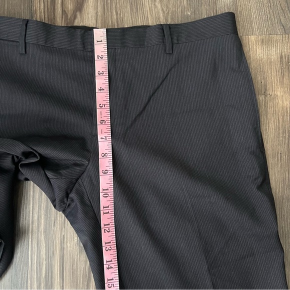 Burberry  Authentic Grayish Blue striped Straight Leg Trouser Pants - Picture 12 of 16